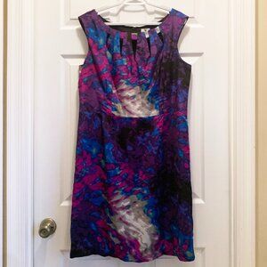 Worthington Aurora Print Lined Sheath Dress - Size 16